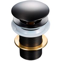 Донный клапан Black&White Universe U8707GM 8707U click-clack Gun Metal — фото 1, Донные клапаны