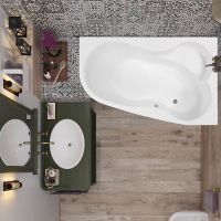 Акриловая ванна Vagnerplast Melite 160x105 R VPBA163MEL3PX-04 без гидромассажа — фото 2, Акриловые ванны