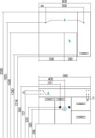Зеркало со шкафом Aquaton Диор 80 R 1A168002DR01R с подсветкой Белое — фото 6, Зеркальные шкафы в ванную