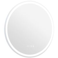 Зеркало Aquanet Оптима 60 304265 с подсветкой с сенсорным выключателем, часами и подогревом — фото 1, Мебель для ванной