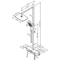 Товар: Душевая система AM.PM Func F078F700 Хром - фото 19 Душевая система AM.PM Func F078F700 Хром — фото 19, Душевые стойки
