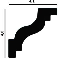 Карниз Перфект P28 2000x41x40 мм — фото 2, Карнизы