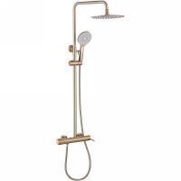 Душевая система Abber Emotion AF8816G Золото матовое — фото 1, Душевые стойки