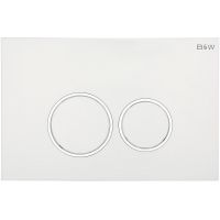 Клавиша смыва Black&White Universe WPI-09511 09511 Glossy Ivory — фото 1, Комплектующие для душевого оборудования