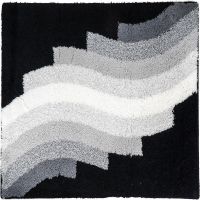 Коврик для ванной комнаты Ridder Streak 55х50 7107810 Черный — фото 1, Коврики для ванной комнаты