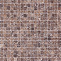 Мозаика Caramelle mosaic Pietrine 4 мм Emperador Dark MAT 30,5x30,5 см — фото 1, Мозаика