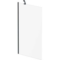 Шторка на ванну AM.PM Gem 80 W90BS-080-140BT профиль Черный матовый стекло прозрачное — фото 5, Неподвижные шторки для ванной