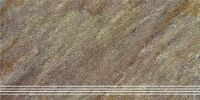 Керамическая ступень Керамин Кварцит 4 коричневый СК000040836 30х60 см — фото 1, Керамогранит