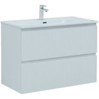 Тумба под раковину Aquanet Джейн 90 335425 подвесная Белая матовая — фото 1, Мебель для ванной