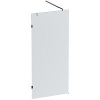 Душевая перегородка AM.PM X-Joy 90 W94UWI-90-F1-MTE профиль Хром матовый стекло прозрачное — фото 1, Душевые перегородки