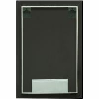 Зеркало Континент Amer 600х1000 ЗЛП1526 с подсветкой Черное с бесконтактным выключателем — фото 5, Зеркала в ванную комнату