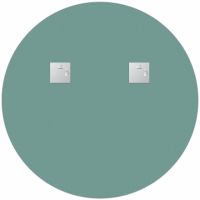 Зеркало Evoform Shadow d70 с металлической полочкой - Черный цвет арт-BY 0562 — фото 4, Зеркала в ванную комнату