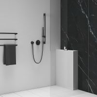 Душевая штанга Ravak 974.20BLM X07P679 Черная матовая — фото 2, Штанги для душа