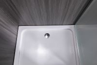 Душевой уголок Esbano ESR-8022 100x80 ESUGR8022 профиль Хром стекло рифленое — фото 9, Душевые уголки