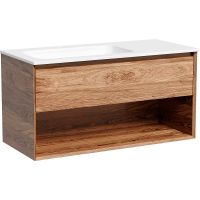 Товар: Тумба под раковину Sancos Marmi 1.0 100 L MR1.0100LECH подвесная Дуб чарльстон - фото 1 Тумба под раковину Sancos Marmi 1.0 100 L MR1.0100LECH подвесная Дуб чарльстон — фото 1, Мебель для ванной