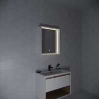 Товар: Зеркало Cersanit Louna 60 SP-LU-LOU60-Os с подсветкой Белый с сенсорным выключателем - фото 9 Зеркало Cersanit Louna 60 SP-LU-LOU60-Os с подсветкой Белый с сенсорным выключателем — фото 9, Мебель для ванной