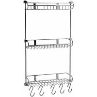 Полка корзина WasserKRAFT K-1433 Хром — фото 1, Полки для ванной и душа