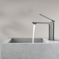 Товар: Смеситель для раковины Black&White Universe UK9901MG 9901MG Gun Metal - фото 7 Смеситель для раковины Black&White Universe UK9901MG 9901MG Gun Metal — фото 7, Смесители