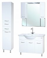 Шкаф пенал Bellezza Мари 35 4622904710012 Белый — фото 3, Пеналы для ванной комнаты