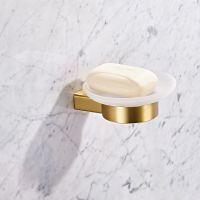 Мыльница Milacio Ultra MCU.962.GD Брашированное золото — фото 3, Мыльницы