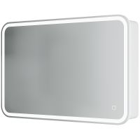 Зеркальный шкаф Creto Rainfall 90 22-900600WH с подсветкой Белый — фото 1, Зеркальные шкафы в ванную