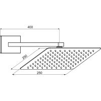 Товар: Верхний душ GPD ADS29-S Черный матовый - фото 2 Верхний душ GPD ADS29-S Черный матовый — фото 2, Душевое оборудование. Душевая программа