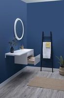 Тумба под раковину Aquanet Токио 130 236917 подвесная Белая — фото 8, Мебель для ванной