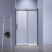 Душевая дверь Vincea Como-N 130 VDS-4CN130CLB профиль Черный стекло прозрачное — фото 2, Душевые двери в нишу