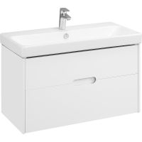 Тумба под раковину Aquaton Оливия 90 1A254401OL010 подвесная Белая матовая — фото 1, Тумбы под раковину