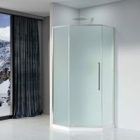 Товар: Душевой уголок Black&White Stellar Wind S815 CF 90x90 815900CF профиль Хром стекло матовое - фото 2 Душевой уголок Black&White Stellar Wind S815 CF 90x90 815900CF профиль Хром стекло матовое — фото 2, Душевые уголки