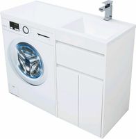 Тумба с раковиной Aquanet Токио 110 R 239207 Белая — фото 10, Мебель для ванной