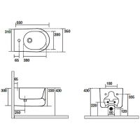 Биде Kerasan Nolita 532501 подвесное Белое — фото 7, Биде