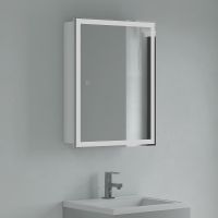 Зеркальный шкаф Corozo Толедо 60/С SD-00001392 с подсветкой Белый — фото 1, Зеркальные шкафы в ванную