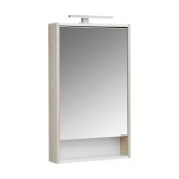 Товар: Зеркальный шкаф Aquaton Рико 50 1A212302RIB90 Белый Ясень фабрик - фото 3 Зеркальный шкаф Aquaton Рико 50 1A212302RIB90 Белый Ясень фабрик — фото 3, Зеркальные шкафы в ванную