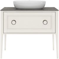 Тумба под раковину Kerama Marazzi Plaza Classic Neo 100 PL.CN.100.1+1\WHT.M Белая матовая — фото 1, Тумбы под раковину