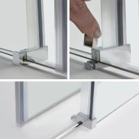 Товар: Душевой уголок WasserKRAFT Vils 110x100 56R16 профиль Хром стекло прозрачное - фото 8 Душевой уголок WasserKRAFT Vils 110x100 56R16 профиль Хром стекло прозрачное — фото 8, Душевые уголки