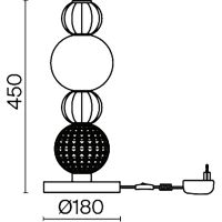 Товар: Настольная лампа Maytoni Modern Collar MOD301TL-L18G3K Прозрачная Белая Золото - фото 7 Настольная лампа Maytoni Modern Collar MOD301TL-L18G3K Прозрачная Белая Золото — фото 7, Настольные лампы