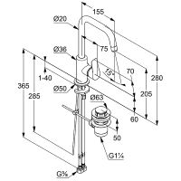 Смеситель для раковины Kludi Pure Solid 340250575 Хром — фото 3, Смесители
