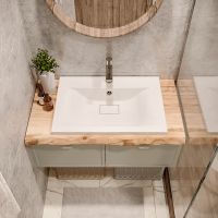 Раковина Paola Elegante 75 Белая глянцевая — фото 7, Раковины