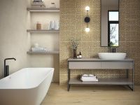 Керамогранит Ape Burlington Cumbrain Taupe Decor Rect A037881 30x90 см — фото 2, Керамогранит