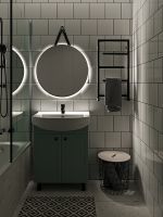 Зеркало Runo Руан 65 00-00001292 с подсветкой с сенсорным выключателем — фото 3, Мебель для ванной