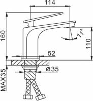 Смеситель для раковины Frap H57 F1057 Черный матовый Хром — фото 10, Смесители для раковины