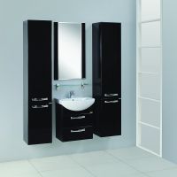 Тумба под раковину Aquaton Ария 50 М 1A140001AA950 подвесная Черная — фото 4, Тумбы под раковину