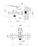 Товар: Смеситель для ванны Orange Flat M12-100cr Хром - фото 8 Смеситель для ванны Orange Flat M12-100cr Хром — фото 8, Смеситель для ванны