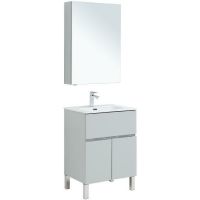 Комплект мебели для ванной Aquanet Алвита New 60 274530 Серый матовый — фото 1, Мебель для ванной