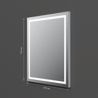 Зеркало AM.PM Gem 60 M91AMOX0601WG с подсветкой с ИК-сенсорным выключателем — фото 9, Зеркала в ванную комнату