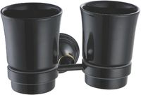 Стакан для зубных щеток Fixsen Luksor FX-71607B Черный Золото — фото 1, Стаканы для зубных щеток