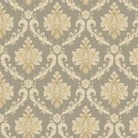 Обои Bernardo Bartalucci Giulia 84120-5 Винил на флизелине (1,06*10,05) Коричневый, Дамаск — фото 1, Обои для стен