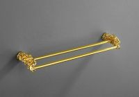 Полотенцедержатель Art&Max Rose AM-B-0918-Do двойной Золото — фото 3, Полотенцедержатели