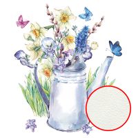 Фреска Ortograf Цветы 33026 Фактура флок FLK Флизелин (2,7*2,7) Белый/Разноцветный, Цветы/Живопись — фото 1, Фрески